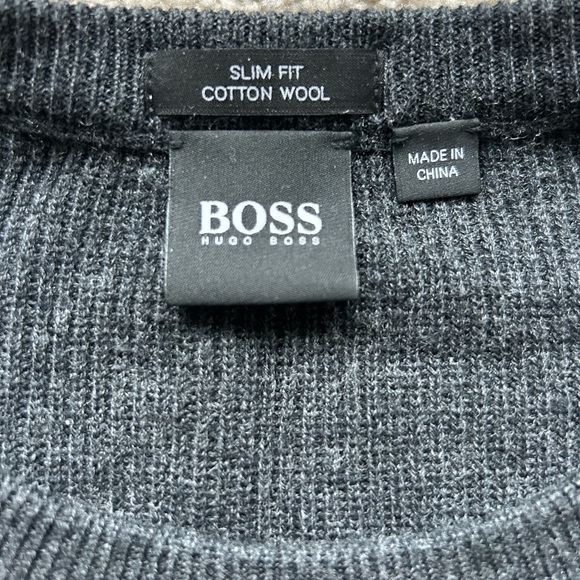 Hugo Boss Dark Grey Wool Shirt - Picture 2 of 4